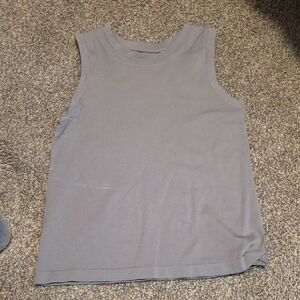 Gray Sleeveless Women's Top